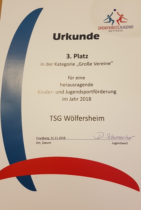 Ehrung Sportkreisjugend