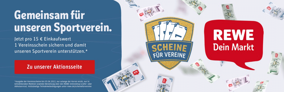 Scheine für Vereine - Rewe unterstützt Breitensport